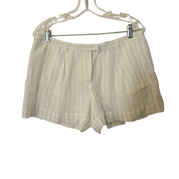 ATM  Anthony Thomas Melillo Womens Linen Minimalist Twill Dressy Front Shorts10 - Picture 1 of 12